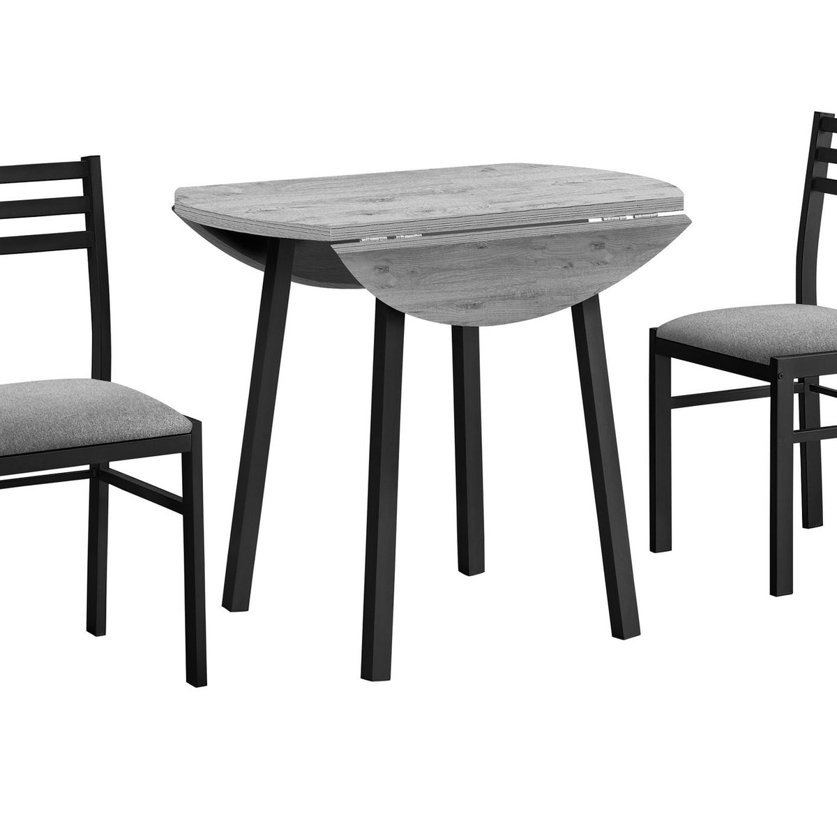 3 Pieces Dining Table Set, Small, Drop Leaf, Contemporary & Modern