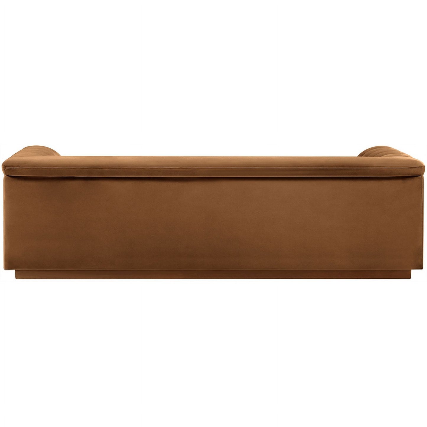 Meridian Furniture Cascade Saddle Velvet Fabric Sofa