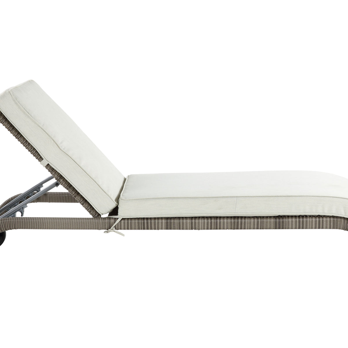Salena - Patio Sun Lounge - Beige / Gray