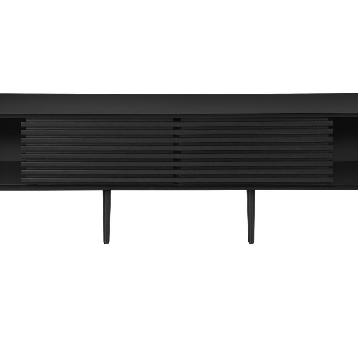TV Stand, Media Entertainment Center, Storage Cabinet, Console, Storage Shelves, Bedroom, Living Room, Contemporary, Modern - Black
