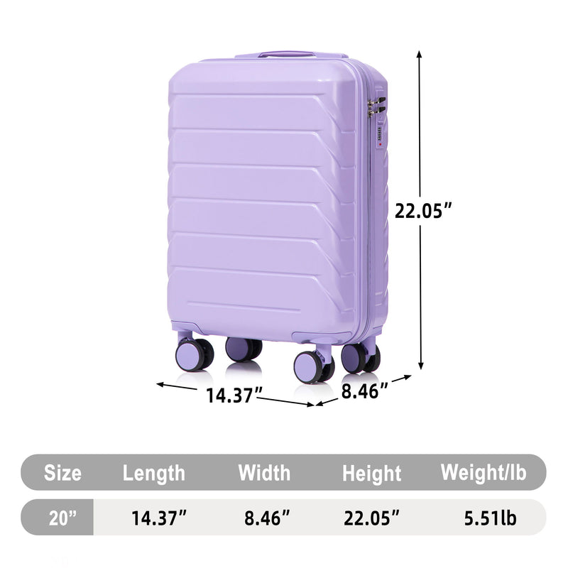 Hard Shell Travel Luggage With Scratch Resistant Surface
