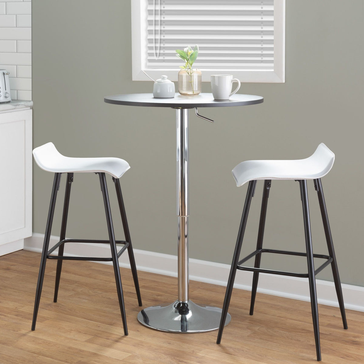 Ale - Contemporary Fixed-Height Bar Stool (Set of 2)