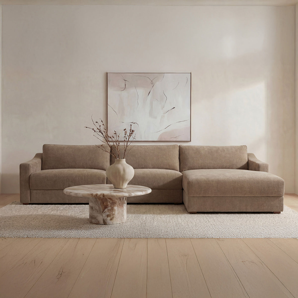 Farrow - Right Sectional - Taupe