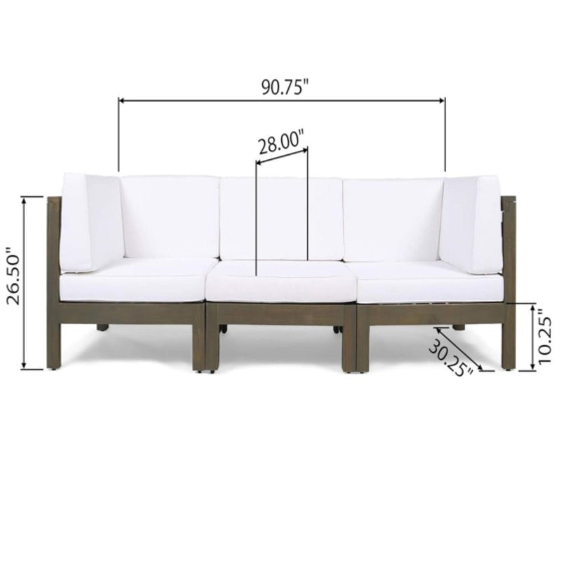 Oana - 3 Piece Sofa Set With Water Resistant Cushions