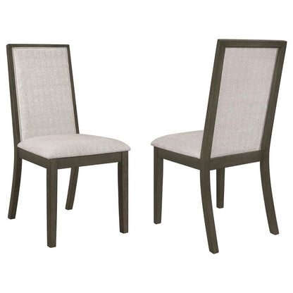 Kelly - Upholstered Dining Side Chair (Set of 2) - Dark Gray