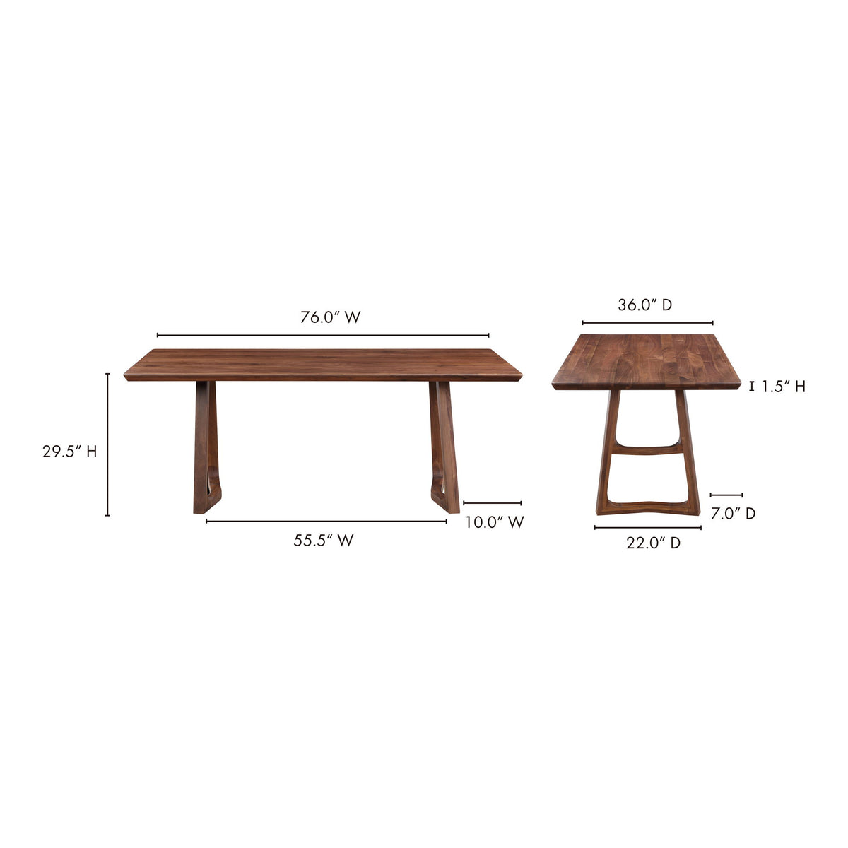 Silas - Dining Table - Walnut