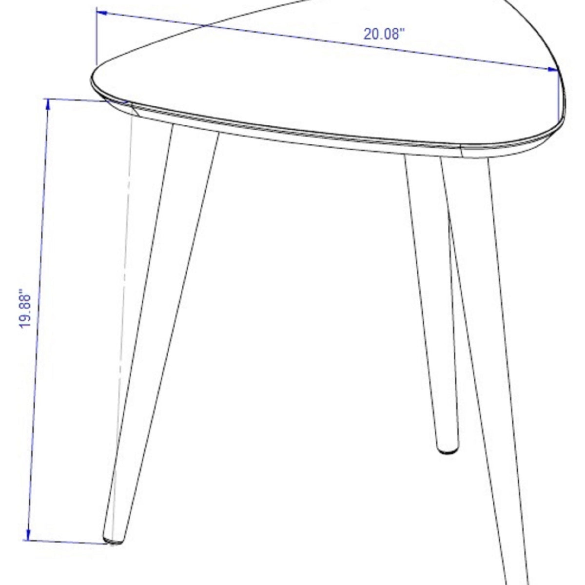 Manhattan Utopia - Triangle Table - Off White