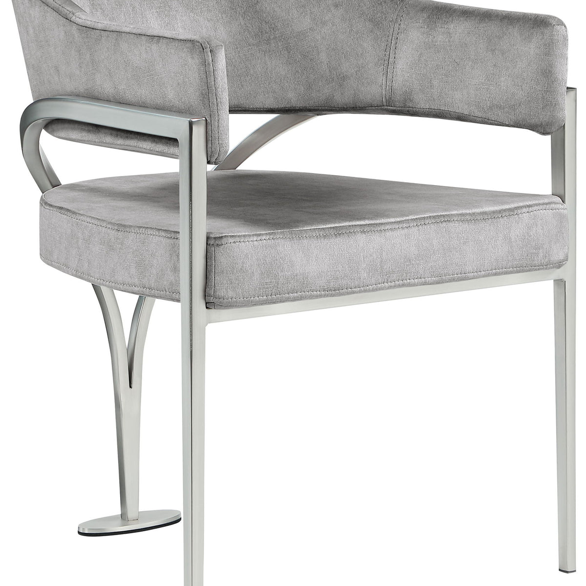 Madelyn - Dining Chair (Set of 2) - Brushed Chrome