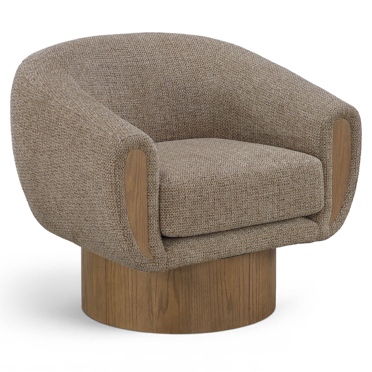 Avella - Interwoven Fabric Swivel Accent Chair