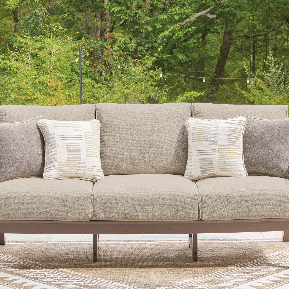 Grover Beach - Sofa With Cushion - Driftwood