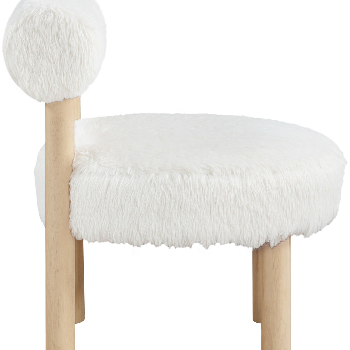 Ambre - Shearling Fabric Accent Chair