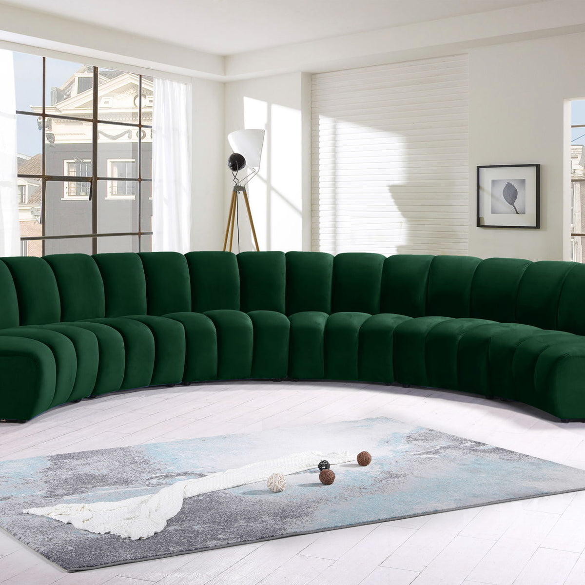 Infinity - 6 Piece Velvet Modular Sectional