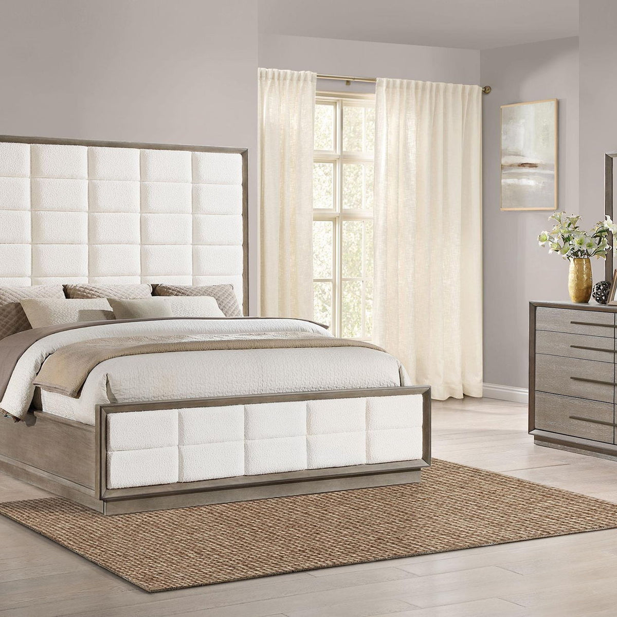 Durango 4-piece California King Bedroom Set Taupe Oak