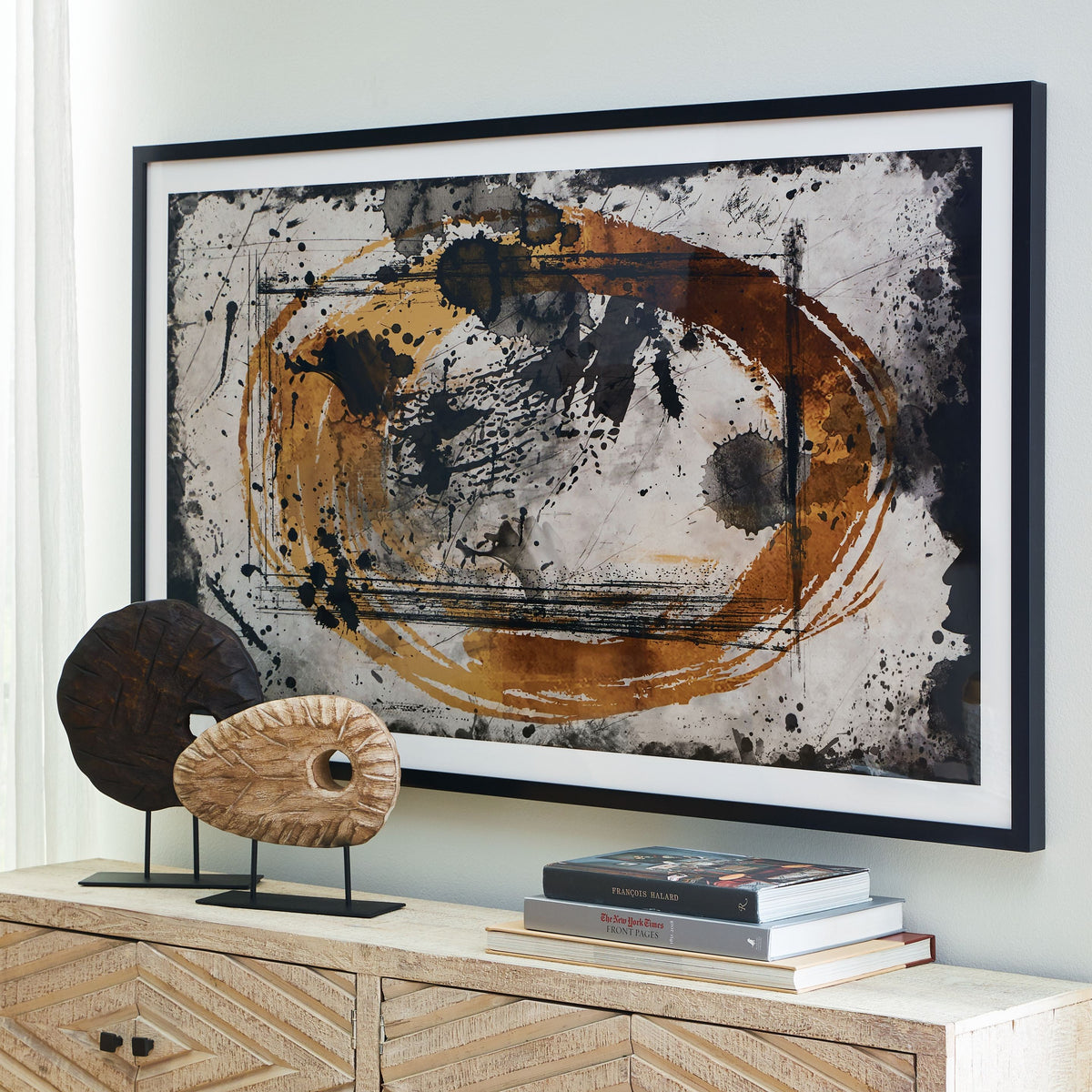 Clefting - Wall Art - Black / Caramel / Tan