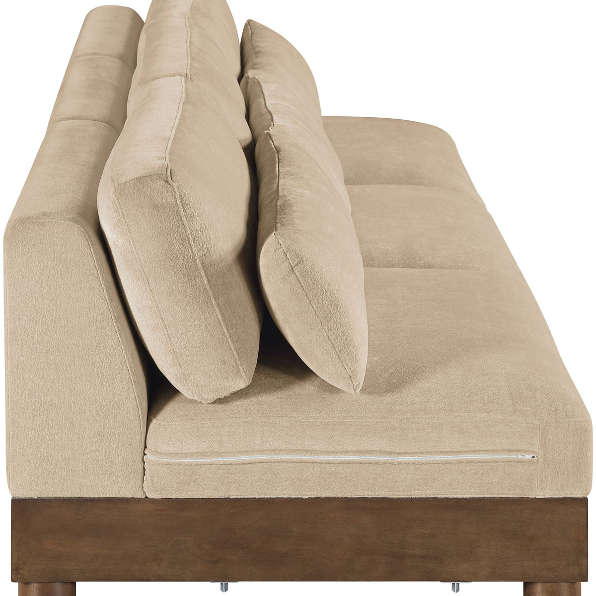 Turin - Chenille Fabric Upholstered Modular Sectional - Beige