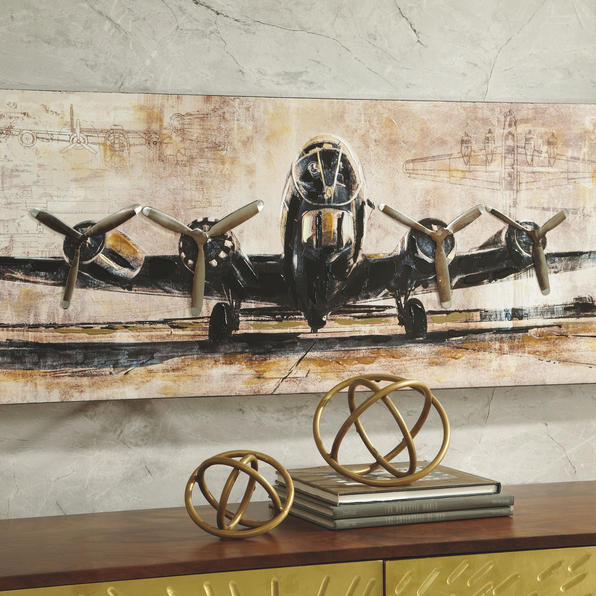 Kalene - Wall Art - Brown / Black