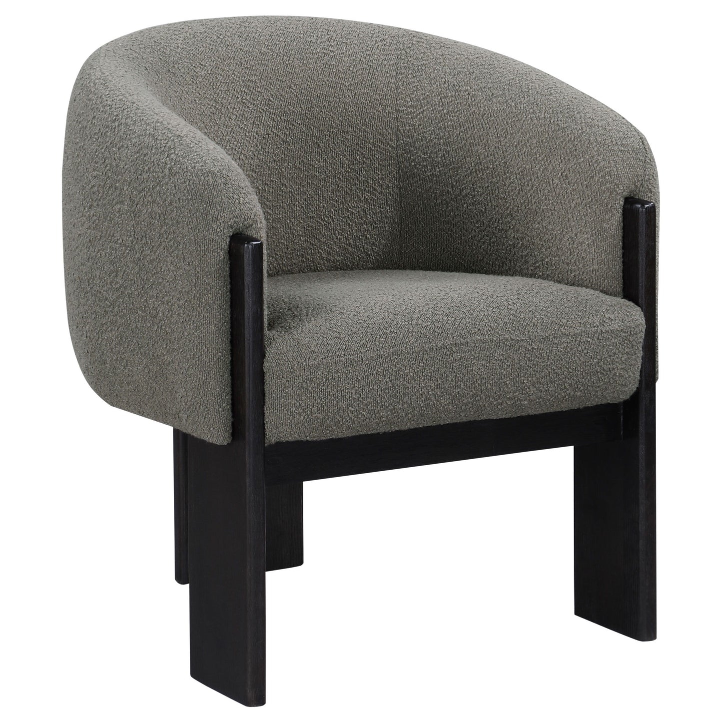 Valdez - Boucle Upholstered Barrel Back Accent Chair