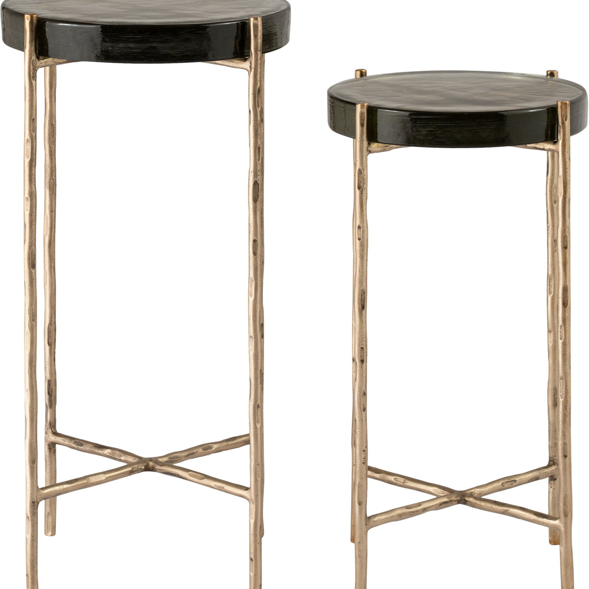 Vetra - Iron Base Bunching End Table - Brass