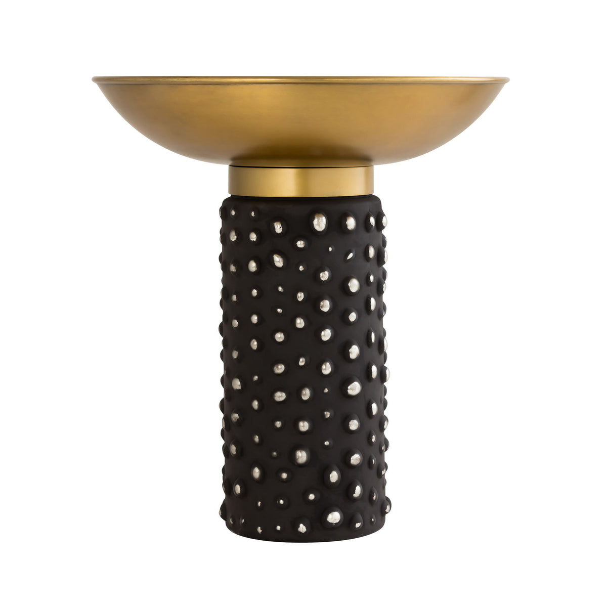 Blaze - Glass / Brass Side Table - Light Brown
