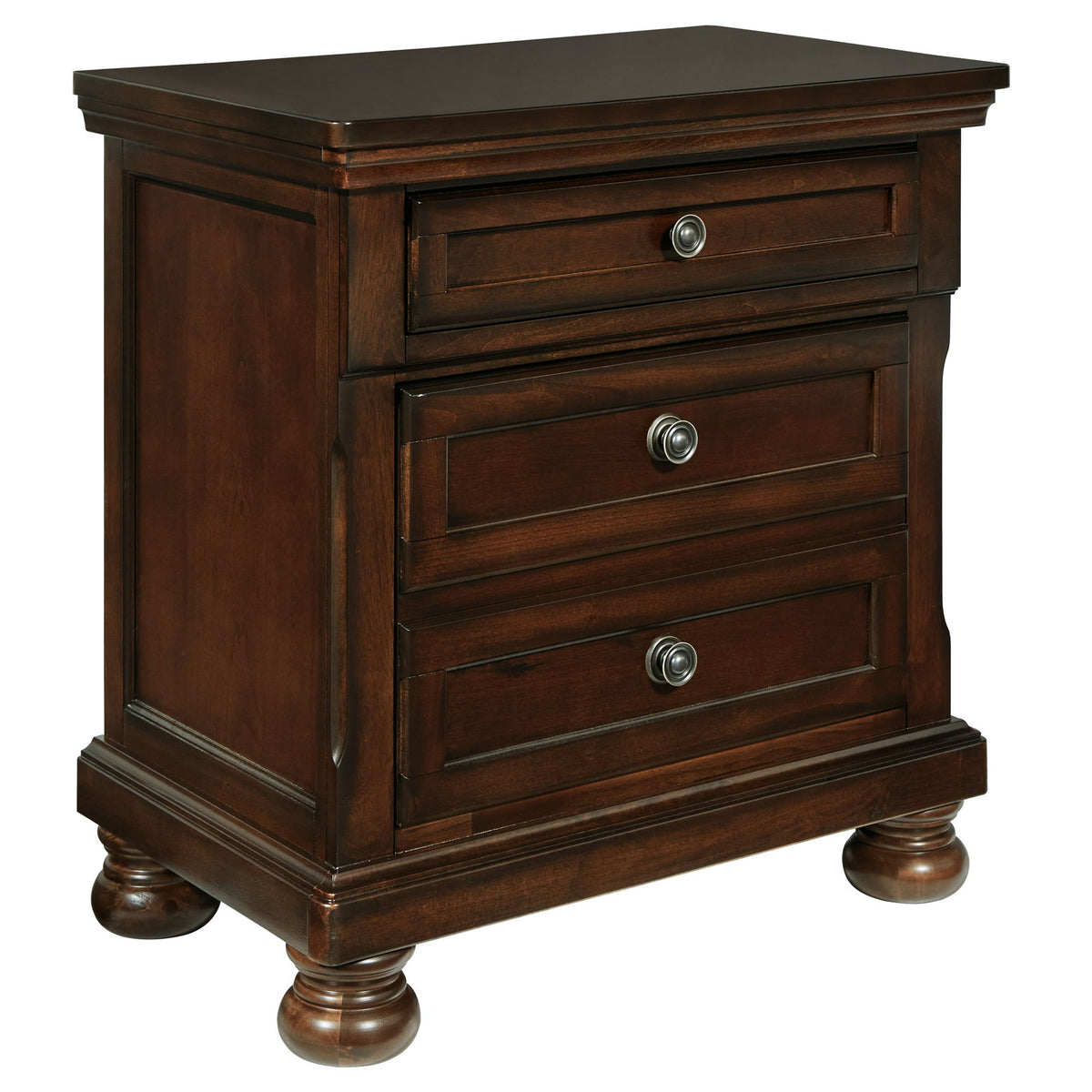 Porter - Two Drawer Night Stand - Dark Brown