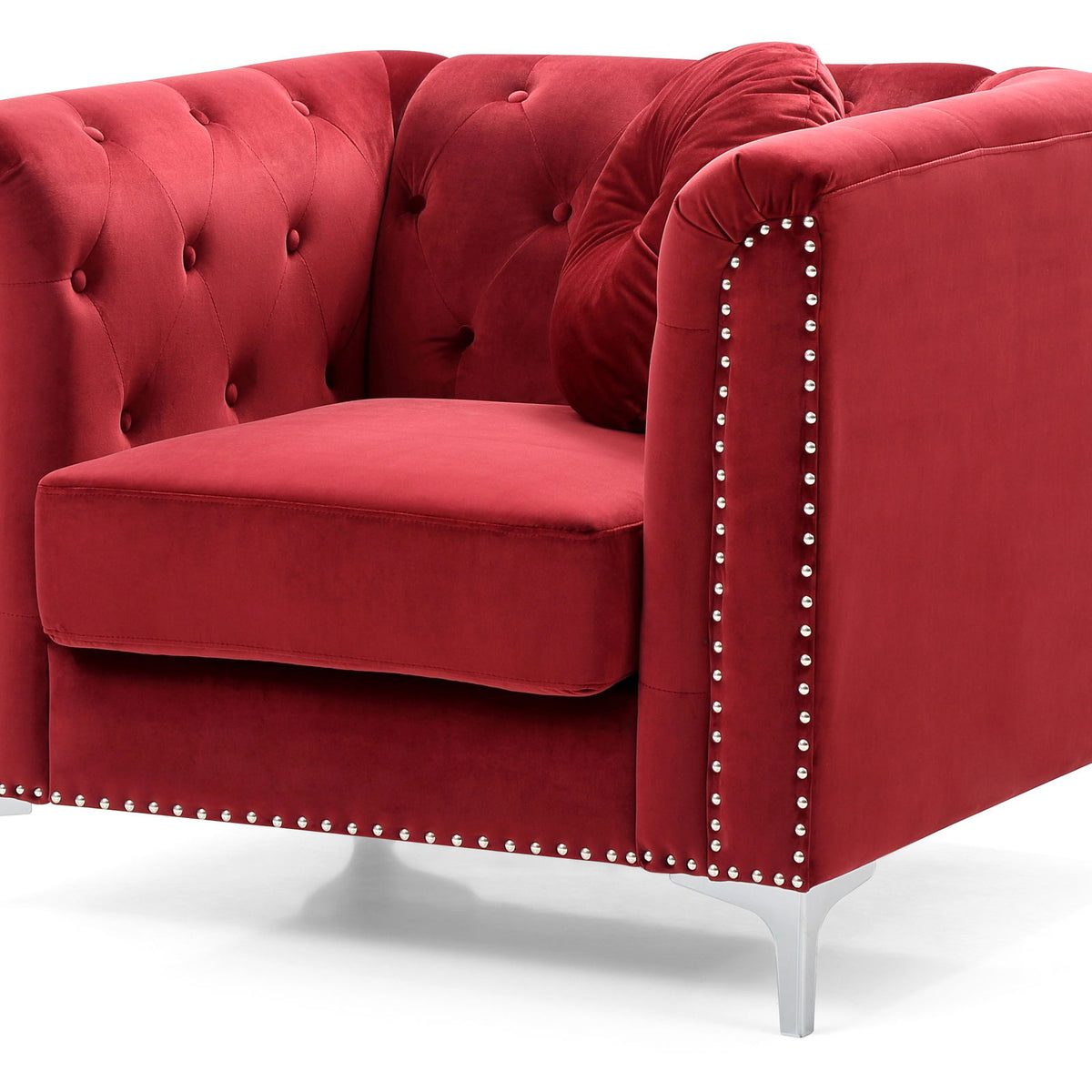 Contemporary Sloped Arm Chair