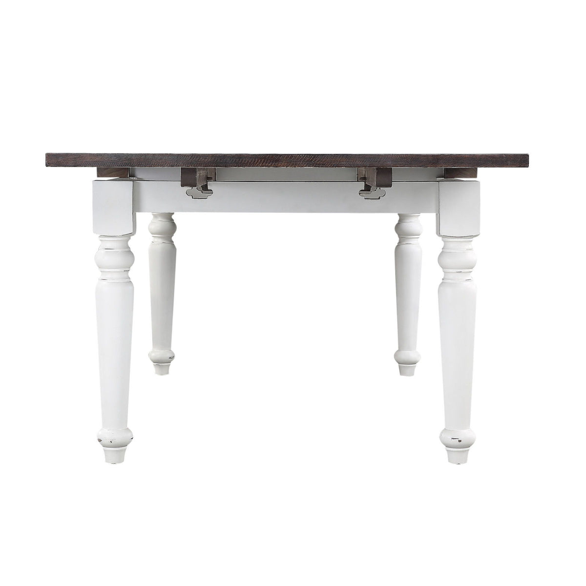 Mountina - Dining Table With Leafs - Brown / White