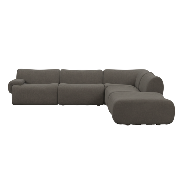 Zenith 5 Piece Contract Grade Upcycled Fabric Modular Sectional - Image 29