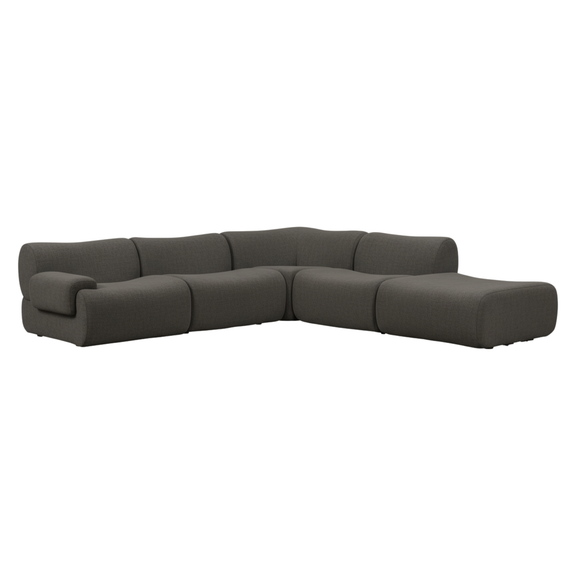 Zenith 5 Piece Contract Grade Upcycled Fabric Modular Sectional - Image 28