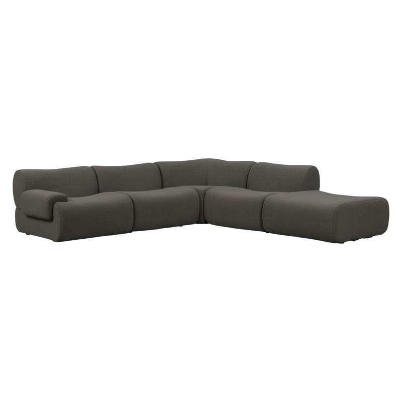Zenith 5 Piece Contract Grade Upcycled Fabric Modular Sectional - Image 28