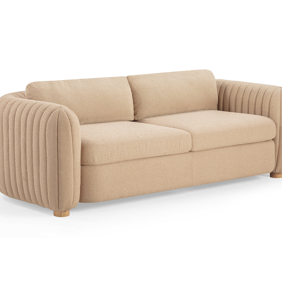 Porto 90" Honey Boucle Sofa