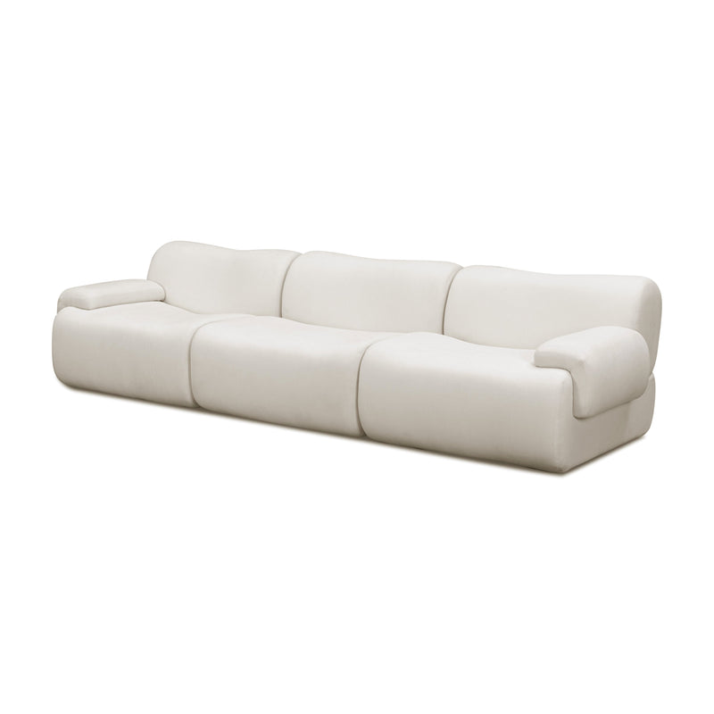 Zenith 116.5" Contract Grade Upcycled Fabric Modular Sofa