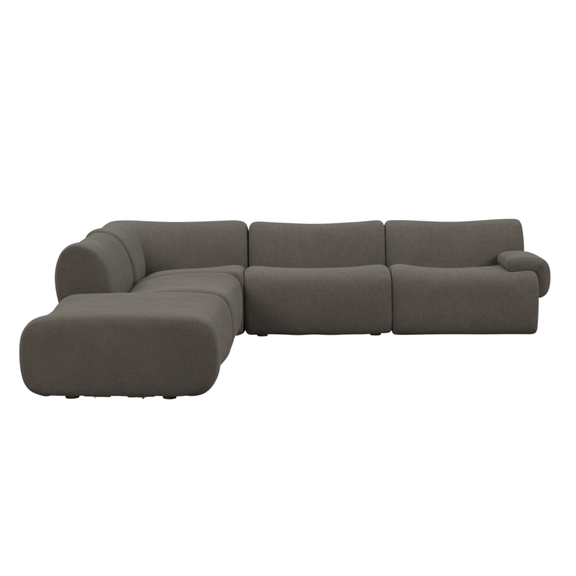 Zenith 5 Piece Contract Grade Upcycled Fabric Modular Sectional - Image 11
