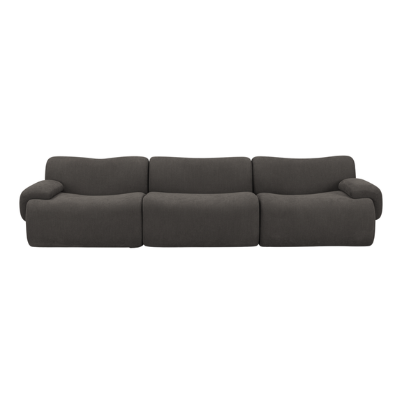 Zenith 116.5" Contract Grade Upcycled Fabric Modular Sofa - Image 11