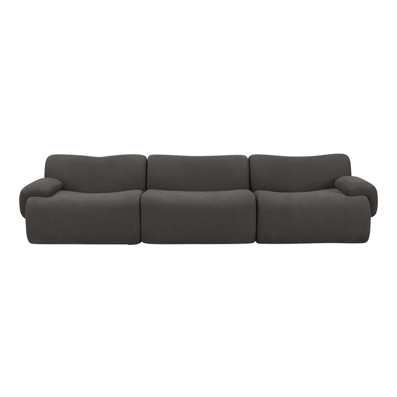 Zenith 116.5" Contract Grade Upcycled Fabric Modular Sofa - Image 11