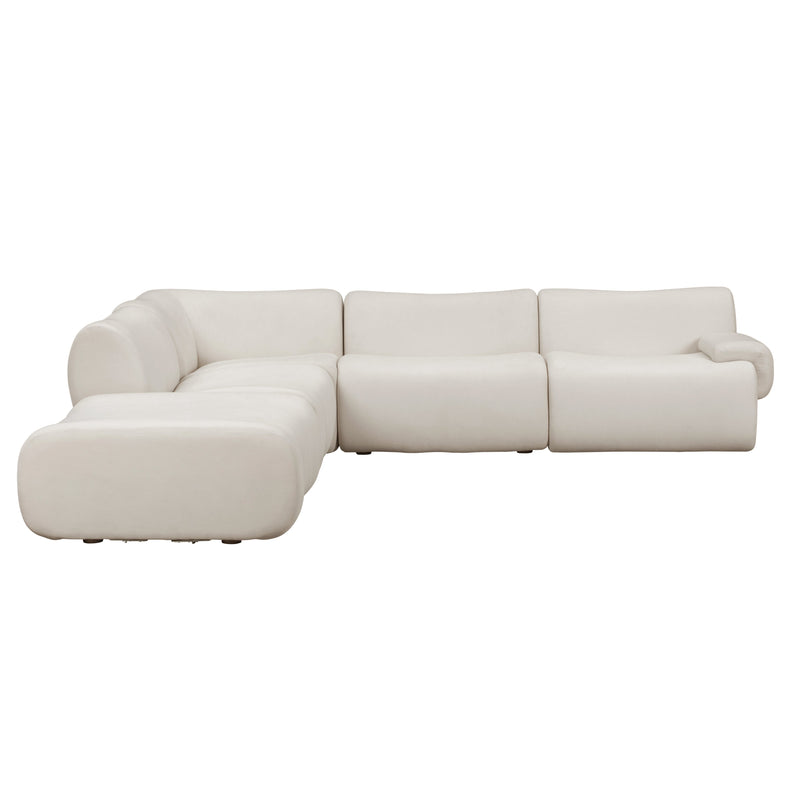 Zenith 5 Piece Contract Grade Upcycled Fabric Modular Sectional - Image 2