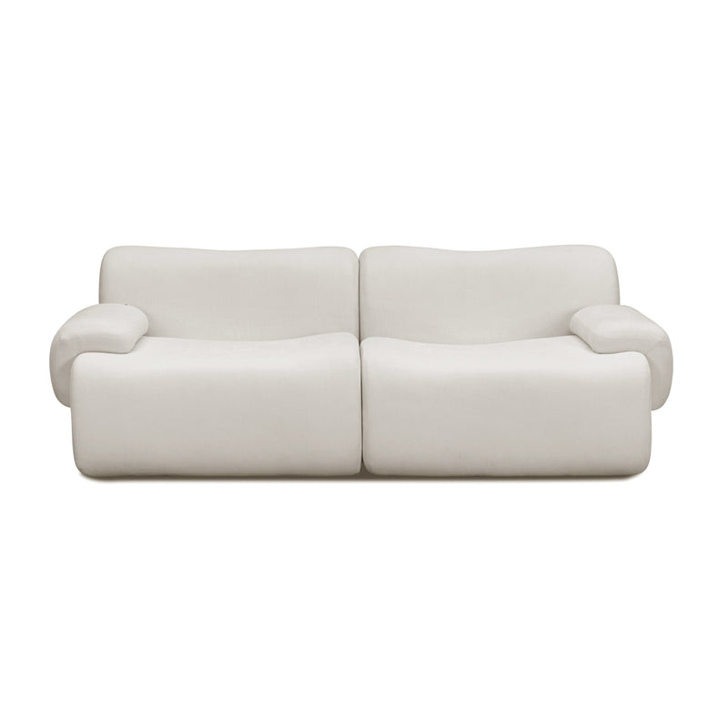 Zenith 80" Contract Grade Upcycled Fabric Modular Loveseat