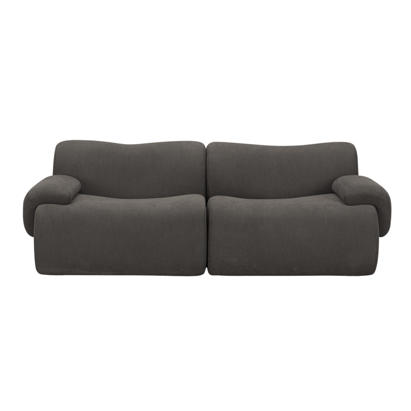 Zenith 80" Contract Grade Upcycled Fabric Modular Loveseat - Image 12