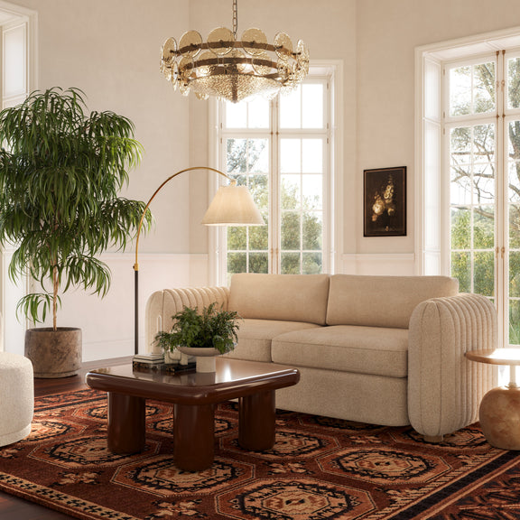 Porto 90" Honey Boucle Sofa - Image 2