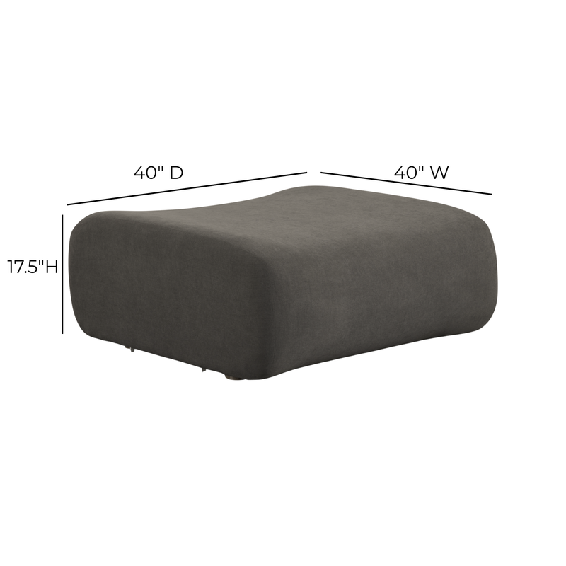 Zenith Contract Grade Upcycled Fabric Ottoman - Image 12