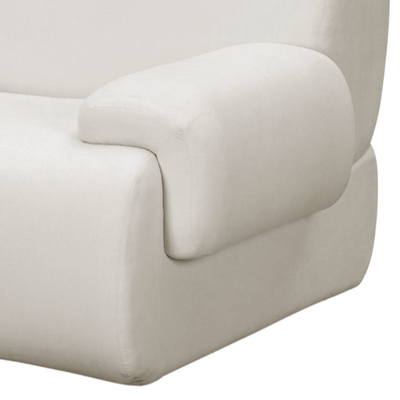 Zenith 80" Contract Grade Upcycled Fabric Modular Loveseat - Image 6