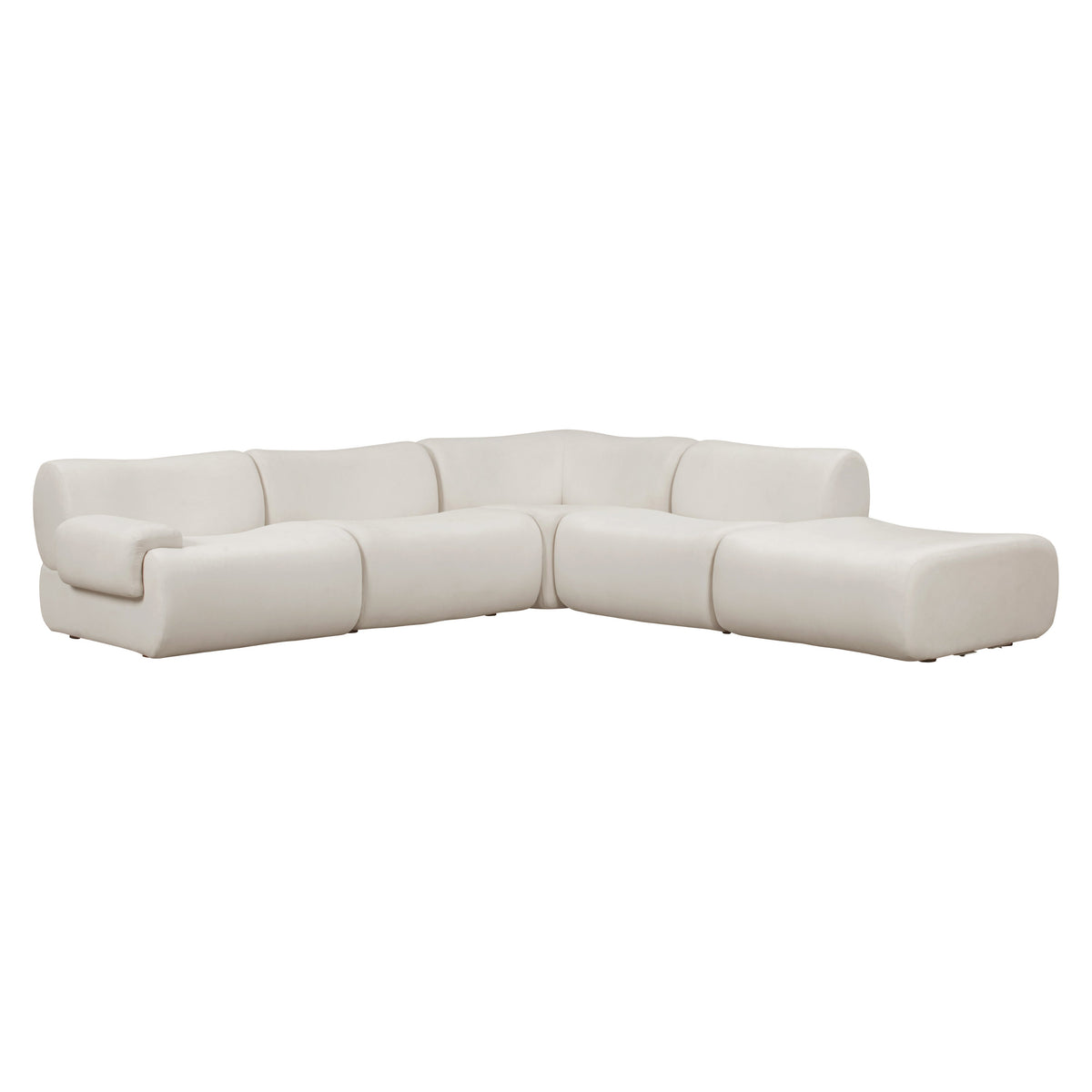 Zenith 5 Piece Contract Grade Upcycled Fabric Modular Sectional - Image 19