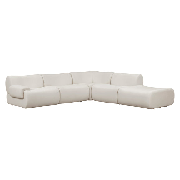 Zenith 5 Piece Contract Grade Upcycled Fabric Modular Sectional - Image 19