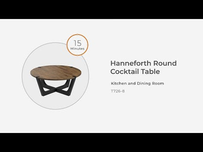 Hanneforth - Brown - Round Cocktail Table